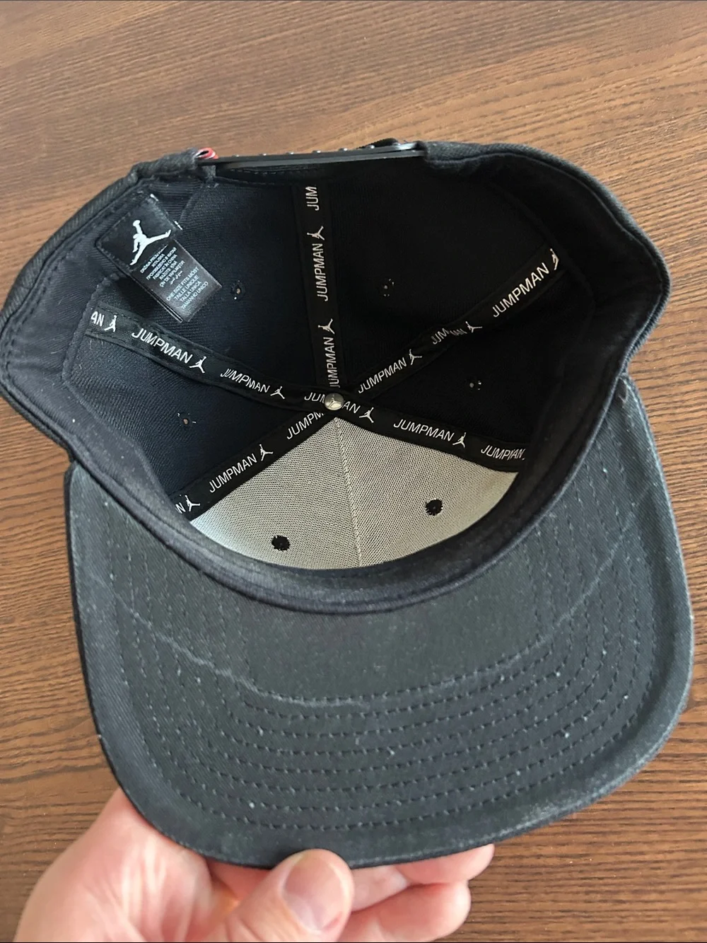 Jordan Paris Saint-Germain Black White Logo Snapback Hat